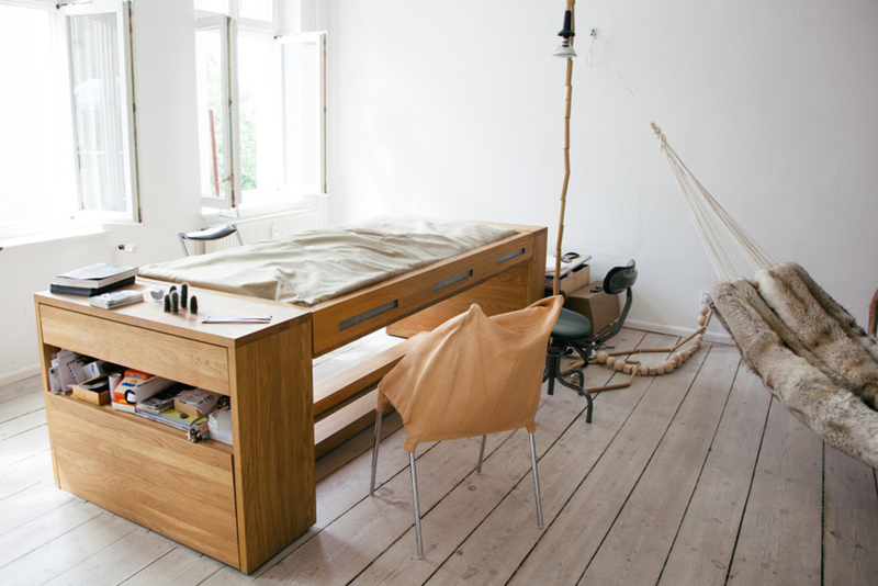 Illustration for article titled Screw Your Murphy Bed, This One Flips Over Into a Desk